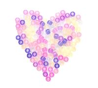 Ciieeo 1000Pcs UV Beads Multi Color Changing Sun Sensitive Beads Multi 7 Color UV Clear Light in The Dark for Jewelry Making