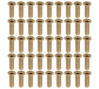Ciieeo 100pcs 8mm X 2.5mm Metal Hollow Eyelet Rivets for Lyre Harp Strings Maintenance Tubular Musical Instrument Repair Accessories