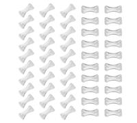Ciieeo 100pcs Aluminum Metal Clips for Crepe and Compression Bandages, Silver Sturdy Fastener Clasps Providing Compression and Firm Support for First Aid Use