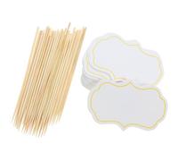 Ciieeo 100pcs Blank Toothpick Flags for Food Labeling Multipurpose Paper and Bamboo Cheese Markers with Mini Flags for Buffet Party and Dining Setup Decorations