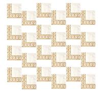Ciieeo 100pcs Disposable Paper Napkins with Beautiful Golden Printing Pattern Design, Good Absorbent Ability, Paper Material, for Birthday Party and Other Occasions