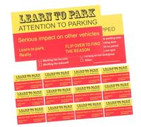 Ciieeo 100pcs Funny Parking Violation Cards Red Paper No Parking Warning Cards with Humorous Design for Private Vehicles in Commercial Lots and Community Areas