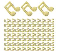 Ciieeo 100pcs Golden Musical Note Charms Metal Fillers for Epoxy Resin Art, Versatile and Easy to Use Accessories for DIY Crafting and Art Projects