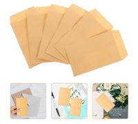 Ciieeo 100pcs Khaki Paper Money Envelopes with Large Capacity and Self-Adhesive Design, Multi-Functional Storage Envelopes for Vacations and Shopping, Budget Cash Pouch for Organising