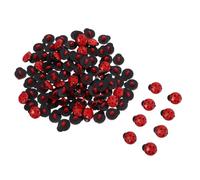 Ciieeo 100pcs Ladybug Buttons for Crafts and Sewing, Small Plastic Buttons with Unique Ladybug Design, Easy to Sew, for Crafting Projects and Clothing Decoration
