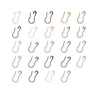 Ciieeo 100pcs Metal Gourd Bulb Safety Pins Assorted Mixed Colors for Dressmaking Laundry Sewing