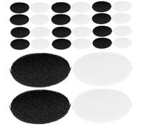 Ciieeo 100pcs Mm Replacement Earbud Tips Sponge Covers for Headphones and In-ear Earbuds, Black and White, Easy Installation, Universal Fit, Soft Comfortable Earphone Pads for Daily Use