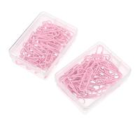 Ciieeo 100pcs Small Binder Clips Portable Metal Paper Clips Oval Shape Sturdy Versatile for Office and Classroom Use