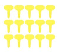 Ciieeo 100pcs Yellow Garden Plant Tags 5x7cm Thick Plastic Plant Markers for Seedlings Potted Herbs Flowers Vegetable Garden Labels