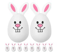 Ciieeo 10pc Rabbit Shaped Fillable Eggs Plastic Easter Eggs Fillable Bunny Eggs Openable Candy Eggs Rabbit Easter Eggs for Party Home