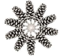 Ciieeo 10Pcs Alloy Pine Cone Charms Pendant for Jewelry Making DIY Bracelet Necklace Accessories Premium Alloy Material with Creative Design Antique Silver Finish Suitable for Crafting