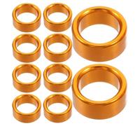 Ciieeo 10pcs Aluminium Identification Rings Pigeon Foot Bands Dove Training Foot Rings Comfortable Versatile Golden Bird Health Identification