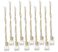 Ciieeo 10pcs Aroma Bottles Hanging for Car Decorative Diffuser Essential Oil Wood Glass