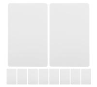 Ciieeo 10pcs Blank Cards DIY Membership Card PVC Polished Delicate Creative Strong Paintable Dual-Side Coating for Craft Project and Clothing Tags