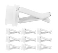 Ciieeo 10pcs Car Air Conditioner Vent Clips Fine Craftsmanship Secure Fit Plastic and Metal Material Square Head Design Suitable for Cars and Homes Stylish and Unique