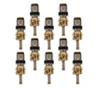 Ciieeo 10pcs Copper Automotive Air Conditioner Valve Core for R134a3 Model, Strong Compatibility and Multifunctional Use, for Replacing and Repairing Air Conditioning Valve Cores in Car