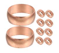 Ciieeo 10pcs Copper Pex Sealing Rings High-efficiency Sealing for Oil Pipes Industrial Pipe Clamp Easy Installation Sturdy Construction