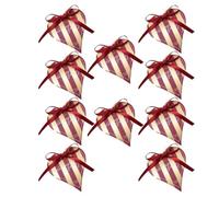 Ciieeo 10pcs Creative Heart Shaped Candy Boxes for Weddings, Paper Material with Convenient Fill Design, Multi-purpose Use for Wedding Ceremony Scenes and Festive Party Gifts