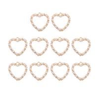 Ciieeo 10pcs Creative Pearl Alloy Pendant Charm for Making Necklace and Keychain, Delicate Art Craft with Golden Colour, Not Easy to Break or Fade, for DIY Jewelry and Hair Accessories