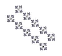 Ciieeo 10pcs Detachable Four-Way Gray Atomizing Nozzles for Irrigation Tubing, Micro Spray Fogging Nozzle Sprayer for Agricultural and Garden Watering Systems