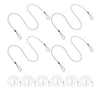 Ciieeo 10pcs Elastic Lanyard Plastic Tether Strap 6.3x0.2x0.1inch High Elasticity Antiloss Feature Minimalist Stylish Spring Leash for Pens Daily Use Professionals