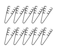 Ciieeo 10pcs Fluffy Textured Comb Wide-tooth Volume Hair Brush for Styling Men Women Curly Hair Root Lifting for Bangs and Shadow Perm