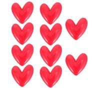 Ciieeo 10pcs Heart Fridge Fridge Magnets Heart Refrigerator Magnets Refrigerator Magnetic Magnets for Photo Heart Decor Resin Office Red Heart-shaped Map