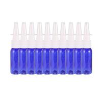 Ciieeo 10pcs Long Nose Spray Bottle 30ml PE Refillable Blue for Sports