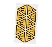 Ciieeo 10pcs Magnetic Field Safety Warning Stickers for Machinery Operators Self-adhesive Labels for Workplace Safety in Factories Warehouses and Workshops