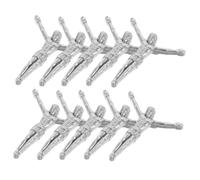 Ciieeo 10pcs Metal Crucifix Pendant Charms for Men Religious Crosses DIY Accessories Authentic Jesus Figurine Design for Spiritual Jewelry Making and Personal Decor