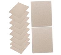 Ciieeo 10pcs Microwave Oven Mica Plates Insulation Sheets with High-temperature Resistance and Protective Resin Material, Silver Microwave Oven Replacement Parts for Home Use