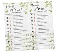 Ciieeo 10pcs Modern Bridal Shower Game Cards Set for Wedding Engagement Anniversary Party Intimacy Couples Gaming Cards Made of Safe Easy to Play and Write Fun Bachelorette Party Activity