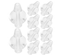 Ciieeo 10pcs Nasal Irrigator Replacement Silicone Tips for Nose Cleaner and Nasal Syringe Round Shape Hygienic and Easily Rinsed Suitable