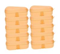Ciieeo 10pcs Pacifier Storage Box Plastic Organizer Cute Newborn Pacifier Outdoor Box Travel Case for Teething Toys