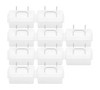 Ciieeo 10pcs Pegboard Cups Hardware Organizer Bins with Stainless Steel Hooks Slanted Opening Design for Garages Easy Component Access Oil Resistant