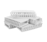 Ciieeo 10pcs Plastic Breaker Slot Cover Snap in Design for Residential Electrical Distribution Boxes, White Circuit Breaker Panel Blanks Featuring Quick Installation and Moisture Barrier