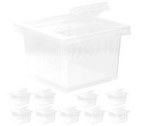 Ciieeo 10pcs Plastic Reptile Box Feed Bin for Geckos Lizards with Breathable Design Safe and Reliable Insect Habitat Container for Breeding