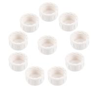 Ciieeo 10pcs PVC Water Pipe End Cap with Inner Thread 2.5cm Diameter, White PVC Sprinkler Plug, Easy to Install and Reduces Friction, for Irrigation and Rainwater Collection Barrel
