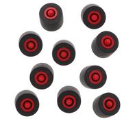 Ciieeo 10pcs Recorder Pinch Roller Rubber Plastic Black for Car Recorder Radio Replacement for Old and Broken One