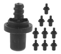 Ciieeo 10pcs Self-Locking Screw Connector for Toilet Brush Handle Threaded Tip Replacement Adapter Compatible with Toilet Brush Head