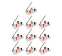 Ciieeo 10pcs Single Pole Single Throw Switch for Science Experiments with Low Contact Resistance and Stable Operation, Plastic and Metal Construction, for Stem Classroom and School Lab