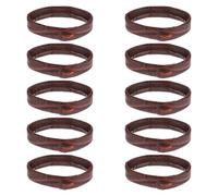 Ciieeo 10pcs Skin-friendly Watch Loop Watchband Ring Portable Watchband Circle Leather Easy Installation Replacement for Broken Retainer Practical Watch Accessories for Everyday Use