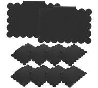 Ciieeo 10pcs Small Blackboard Label Clips PVC Removable Basket Labels for Storage Bins Organization Food