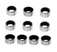Ciieeo 10pcs Stainless Steel Wine Drip Stop Rings Leak Bottle Collars with Sponge Lining for Overflow and Wine Stain Protection Food Safe Accessories
