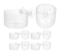 Ciieeo 10pcs Suction Cup Planter Aquarium Plant Cup Holder for Fish Tank Decor Floating Use Live Plants