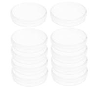 Ciieeo 10Pcs Transparent Chemistry Culture Dishes with Lid Round Laboratory Culture Plates Holder for Sample Incubation and Observation