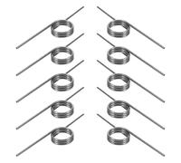 Ciieeo 10pcs Trash Can Torsional Spring Replacement, with Easy Installation and Stability, Stainless Steel Metal Springs for Storage Bucket Lid for Household Trash Cans
