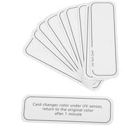 Ciieeo 10pcs UV Test Cards for Skin Care Products Compact and Portable Pvc Material UV Intensity Testing Cards for Outdoor Use Effective and Protection Test