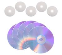 Ciieeo 10pcs Writable Dvd Recording Discs with High Storage Capacity, Printable Plastic Blank Discs for Burning and Reliable Data Preservation, Suitable for Daily Life and Office Use