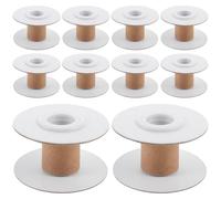 Ciieeo 10pcs Yarn Winding Spools Lightweight Paper Thread Bobbins for DIY Embroidery Making, Convenient Knitting and Weaving Sewing Accessories to Prevent Yarn Entanglement